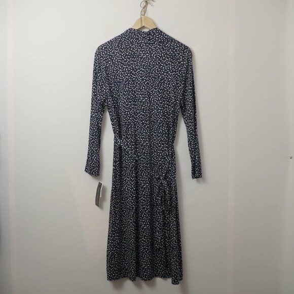 French Connection Polka Dot Jersey Dress Size L - Picture 7 of 10